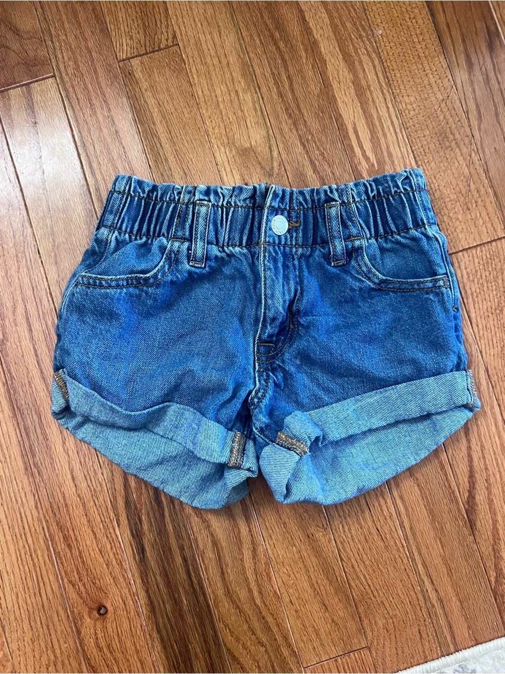 Cat & Jack Rolled Cuff Denim Shorts - Blue (d)